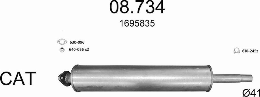 Edex 3595 - Система випуску ОГ autocars.com.ua