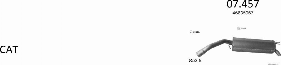 Edex 3615 - Система випуску ОГ autocars.com.ua