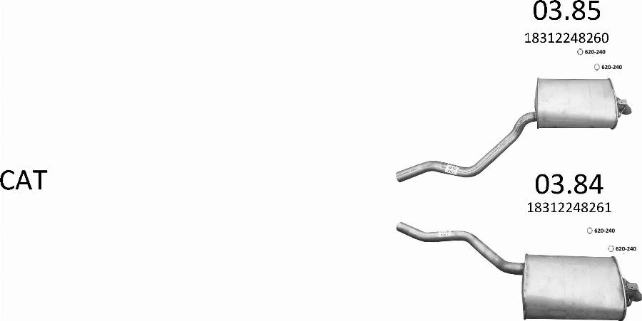 Edex 3677 - Система випуску ОГ autocars.com.ua