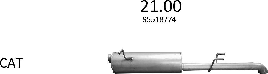 Edex 3680 - Система випуску ОГ autocars.com.ua