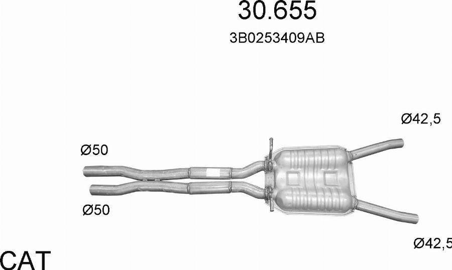 Edex 3681 - Система випуску ОГ autocars.com.ua