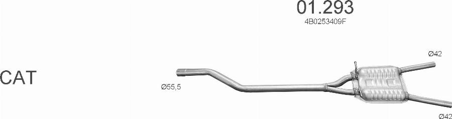 Edex 3684 - Система випуску ОГ autocars.com.ua