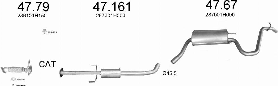 Edex 3709 - Система випуску ОГ autocars.com.ua