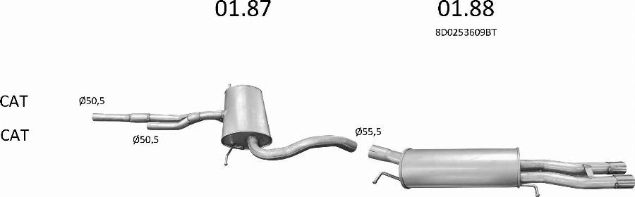 Edex 37.11 - Труба вихлопного газу autocars.com.ua