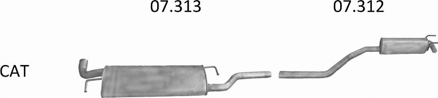 Edex 462 - Система випуску ОГ autocars.com.ua