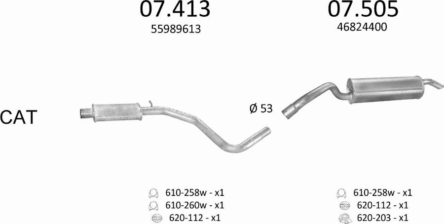 Edex 483 - Система випуску ОГ autocars.com.ua