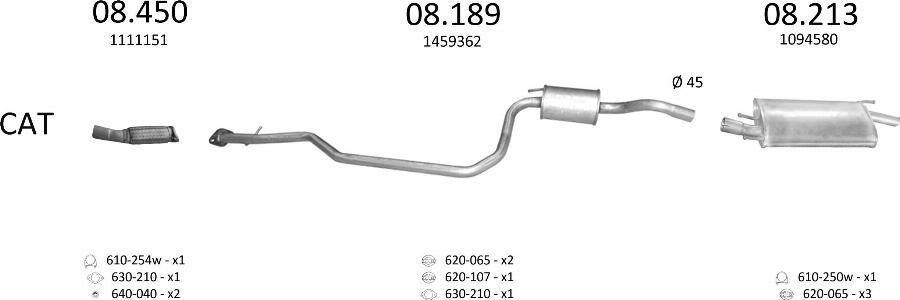 Edex 575 - Система випуску ОГ autocars.com.ua