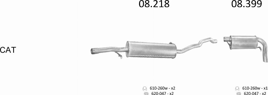 Edex 578 - Система випуску ОГ autocars.com.ua