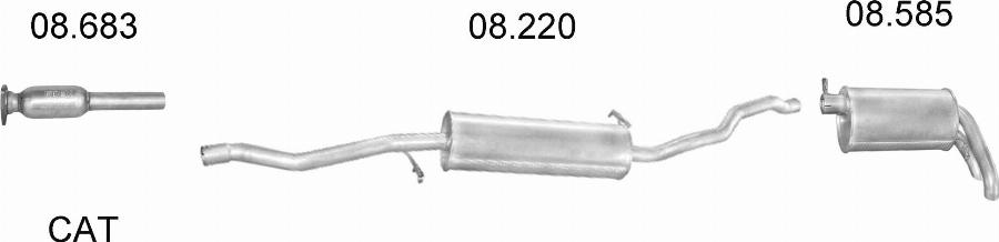 Edex 582 - Система випуску ОГ autocars.com.ua