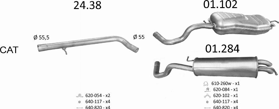 Edex 60 - Система випуску ОГ autocars.com.ua