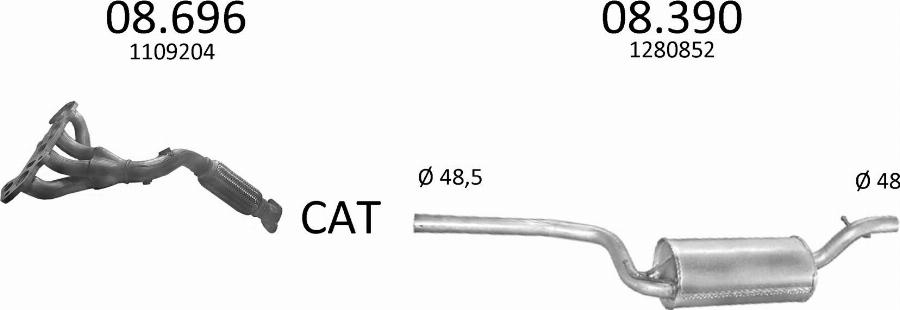 Edex 649 - Система випуску ОГ autocars.com.ua