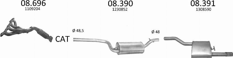 Edex 650 - Система випуску ОГ autocars.com.ua