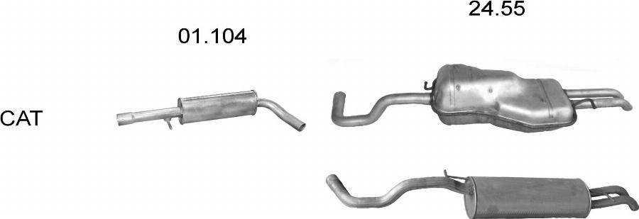 Edex 67 - Система випуску ОГ autocars.com.ua