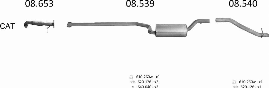 Edex 687 - Система випуску ОГ autocars.com.ua