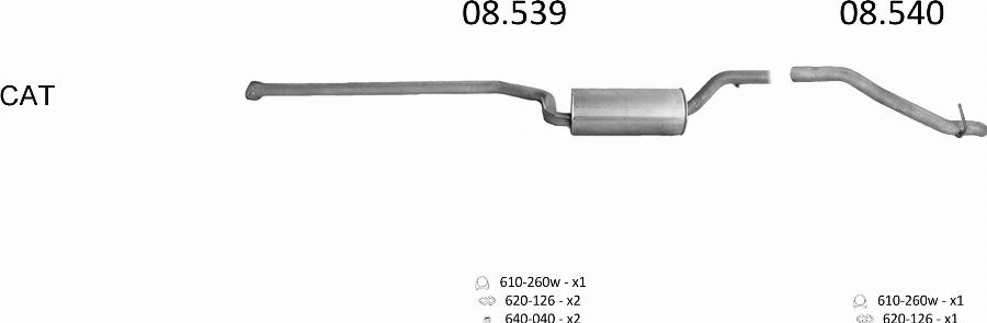 Edex 688 - Система випуску ОГ autocars.com.ua