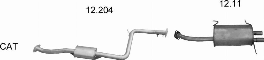 Edex 838 - Система випуску ОГ autocars.com.ua