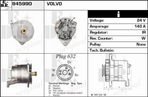 EDR 19092705 - Генератор avtokuzovplus.com.ua