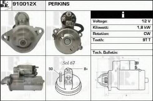 EDR 910012X - Стартер avtokuzovplus.com.ua