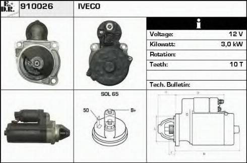 EDR 910026 - Стартер avtokuzovplus.com.ua