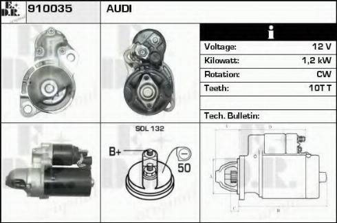 EDR 910035 - Стартер autodnr.net