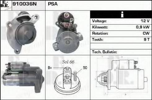 EDR 910036N - Стартер autodnr.net