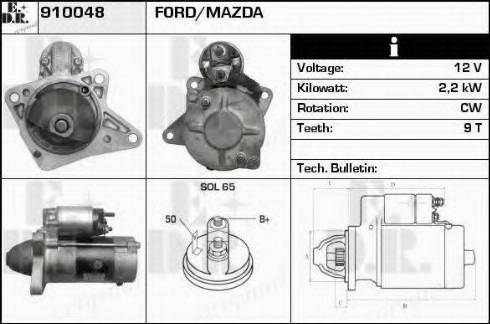 EDR 910048 - Стартер autodnr.net