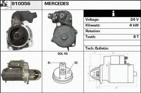 EDR 910056 - Стартер autodnr.net