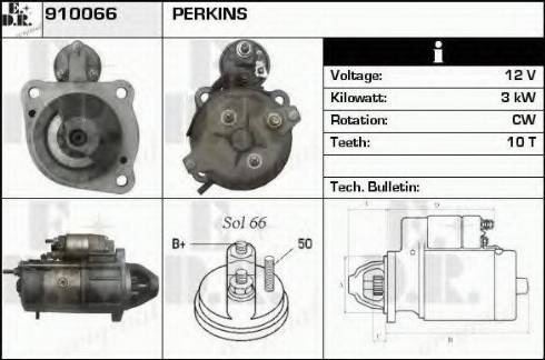 EDR 910066 - Стартер avtokuzovplus.com.ua