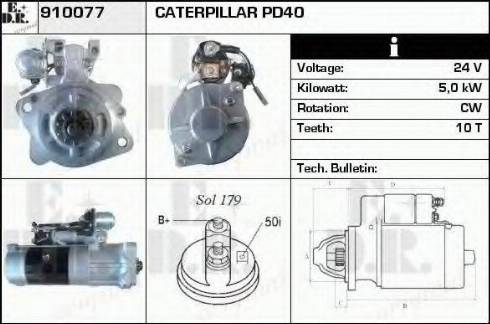 EDR 910077 - Стартер autocars.com.ua