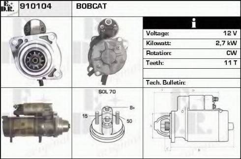 EDR 910104 - Стартер avtokuzovplus.com.ua