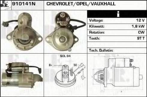 EDR 910141N - Стартер autocars.com.ua