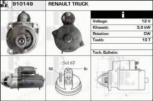 EDR 910149 - Стартер autodnr.net