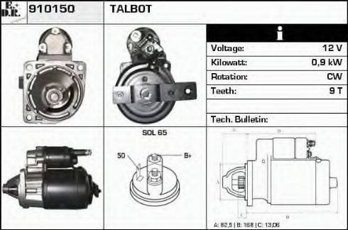 EDR 910150 - Стартер autodnr.net