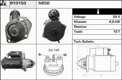 EDR 910153 - Стартер autodnr.net