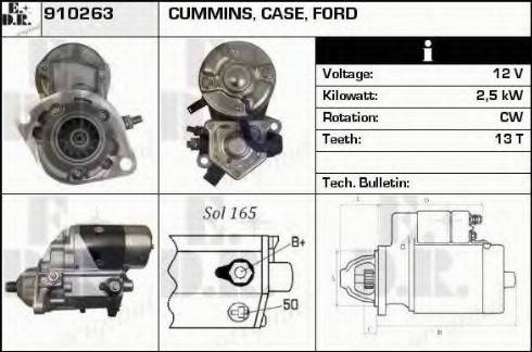 EDR 910263 - Стартер avtokuzovplus.com.ua