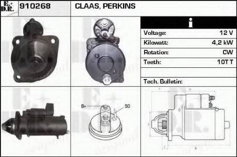 EDR 910268 - Стартер avtokuzovplus.com.ua