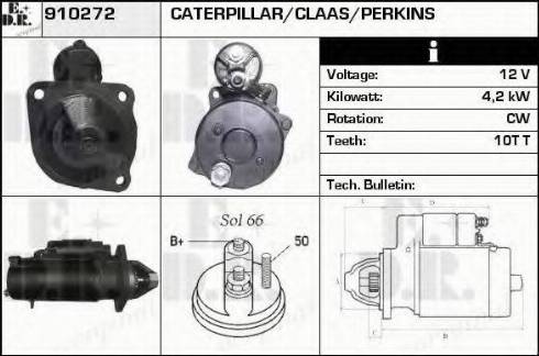 EDR 910272 - Стартер avtokuzovplus.com.ua