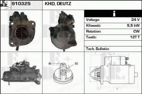 EDR 910325 - Стартер avtokuzovplus.com.ua