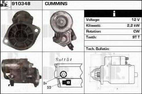 EDR 910348 - Стартер autodnr.net