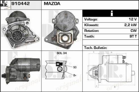 EDR 910442 - Стартер autodnr.net