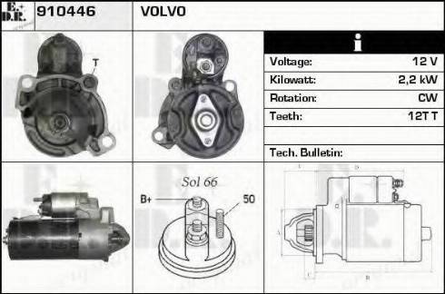 EDR 910446 - Стартер avtokuzovplus.com.ua