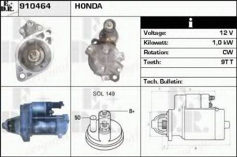 EDR 910464 - Стартер autodnr.net