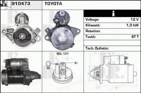 EDR 910473 - Стартер avtokuzovplus.com.ua