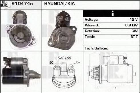 EDR 910474N - Стартер autocars.com.ua