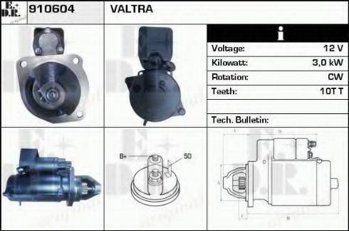 EDR 910604 - Стартер avtokuzovplus.com.ua