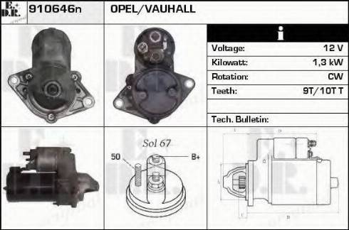 EDR 910646N - Стартер avtokuzovplus.com.ua