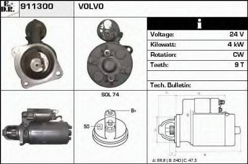 EDR 911300 - Стартер autodnr.net