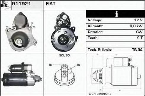 EDR 911921 - Стартер autodnr.net