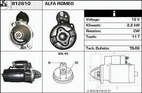 EDR 912610 - Стартер autodnr.net