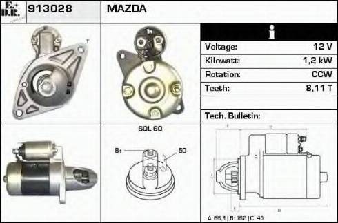 EDR 913028 - Стартер autodnr.net